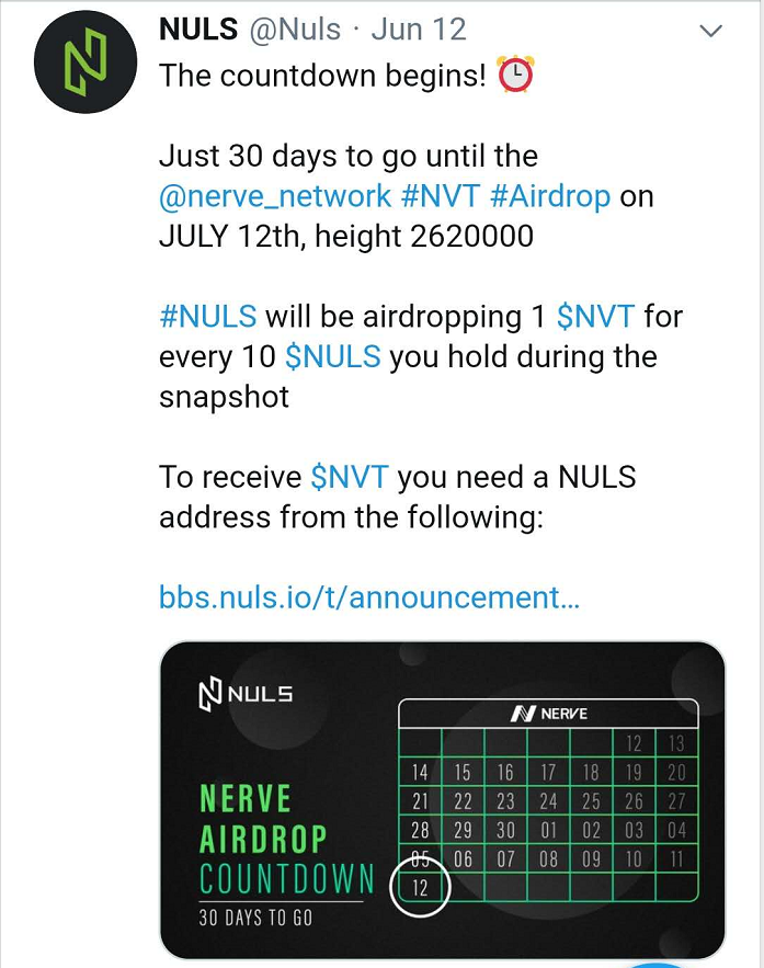 NULS项目6月上半月进度简报