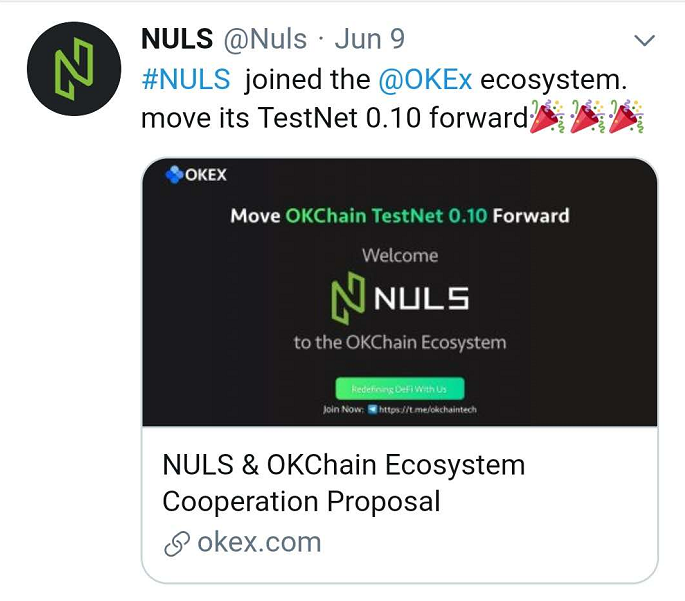 NULS项目6月上半月进度简报