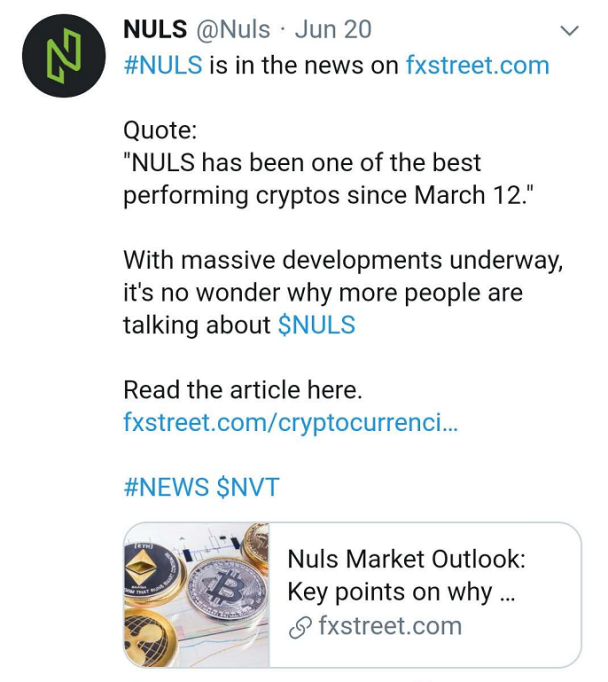 NULS将在7月12日实施首次减产| NULS项目6月下半月简报