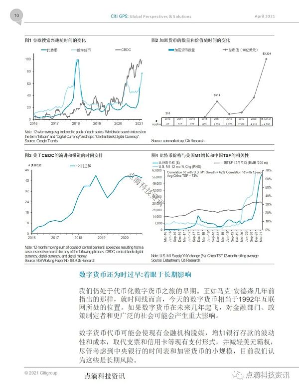 花旗银行：货币的未来，加密货币、央行数字货币和21世纪的现金