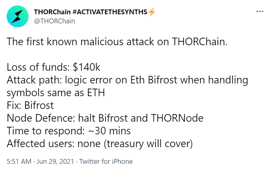 慢雾：技术拆解THORChain 跨链系统「假充值」漏洞