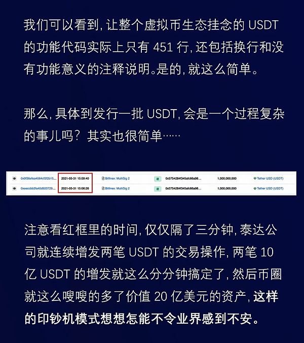 USDT大起底：发行20亿USDT只需3分钟？