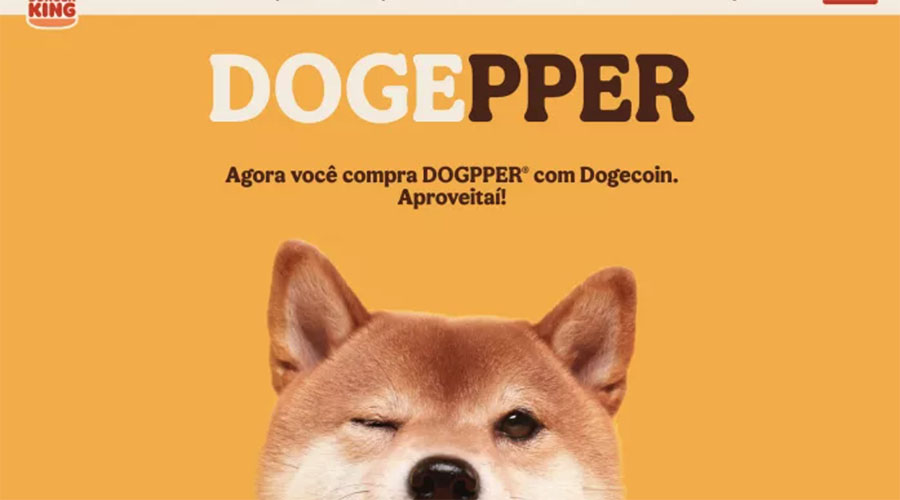 巴西汉堡王接受用狗狗币购买狗狗零食Dogpper