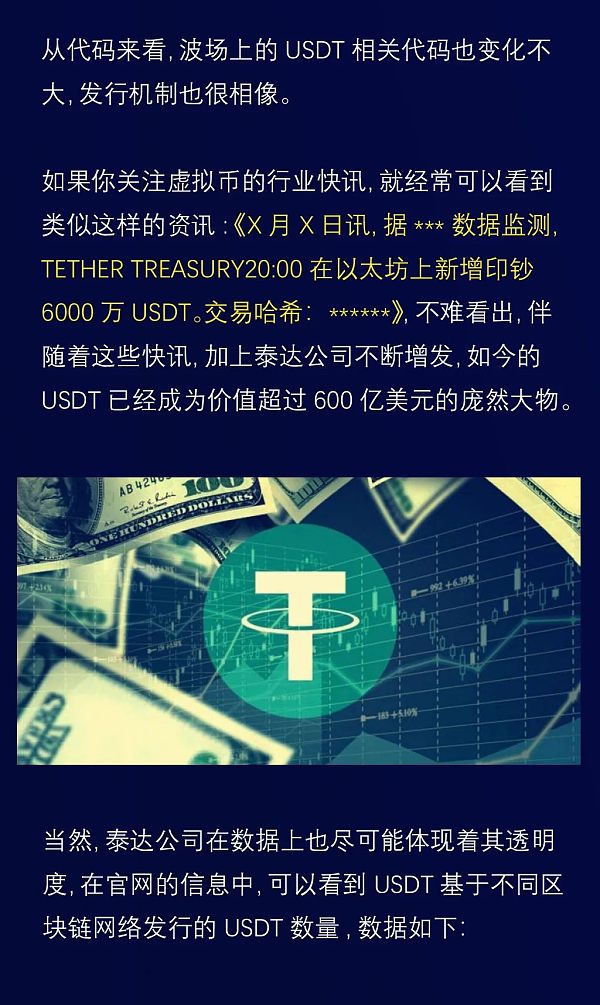 USDT大起底：发行20亿USDT只需3分钟？